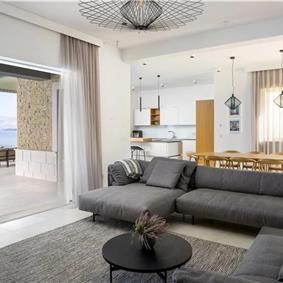 Beachfront Villa with Pool and Sea Views on Ciovo island near Trogir, Sleeps 8